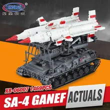Xingbao 06007 1469Pcs Military Series The SA-4 Ganef Set Building Blocks Bricks Children Educational Boy`s Toys Model Gifts