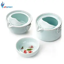 Upspirit портативный кунгфу чай набор в японском стиле керамический чайник чашка для чая набор для путешествий офисный домашний заварник для чая Мини-чашка