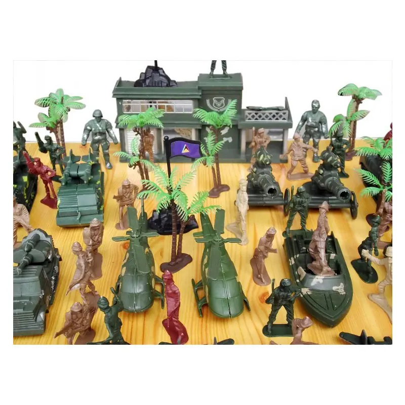 146 pcs Military Playset Plastic Toy Soldiers Army Men 5cm Figures /& Accessories