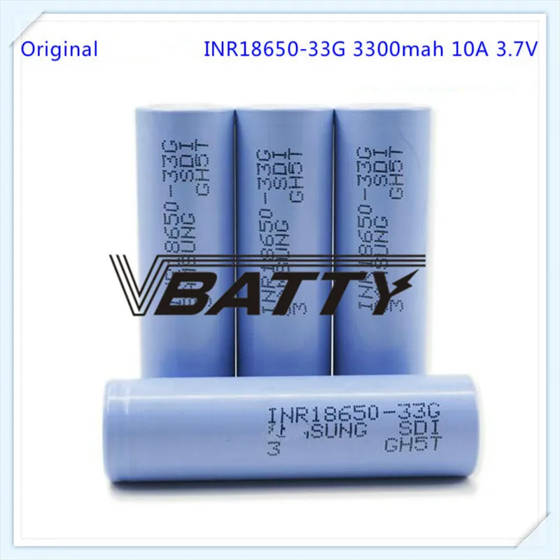 Для samsung 18650 33g литий-ионная батарея 3300mAh Высокая емкость 18650 батарея 10А ток разряда(1 шт