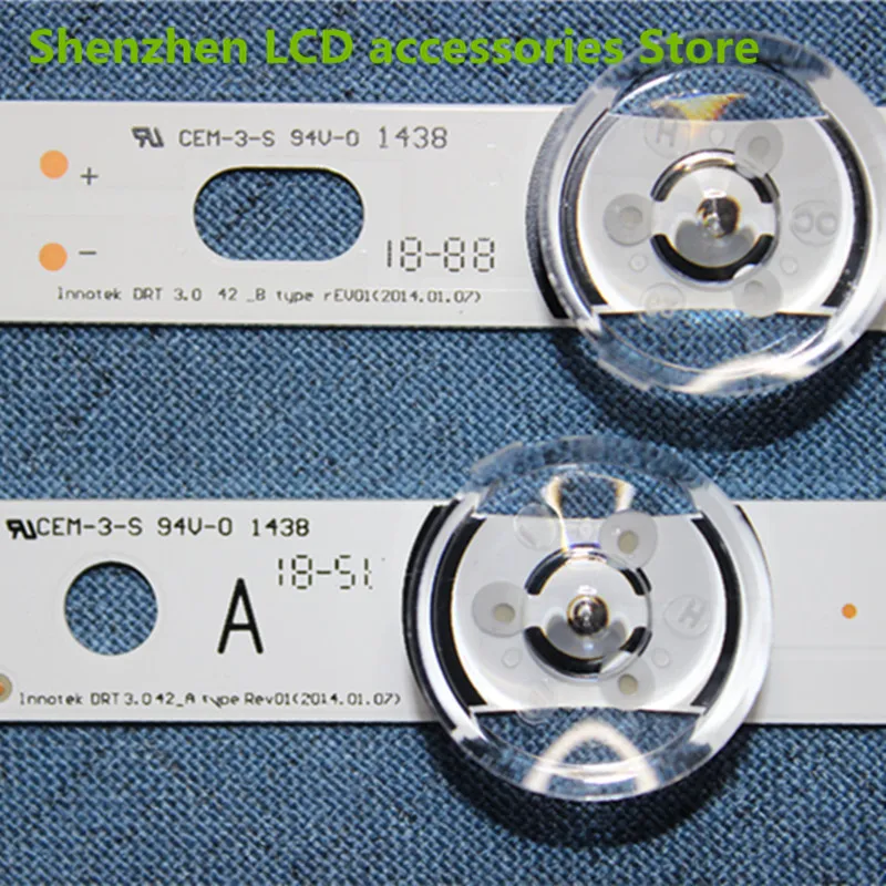 

8Pieces/lot LED Backlight strip 8 Lamp For LG 42 inch TV INNOTEK DRT 3.0 42" 6916L 1709B 100%NEW
