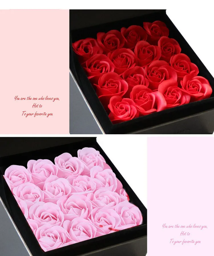 rose gift box artificial flowers  (6)