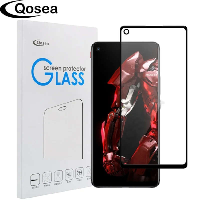 Qosea For Huawei Nova 4 Screen Protector 9H Full Film Cover 3 4D Curved Surface Edge Protective Tempered Glass | Мобильные телефоны