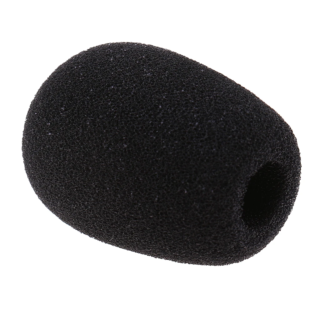 10 шт ручной Мини конденсаторный пенка для микрофона губка ветрового стекла чехол для микрофона черный