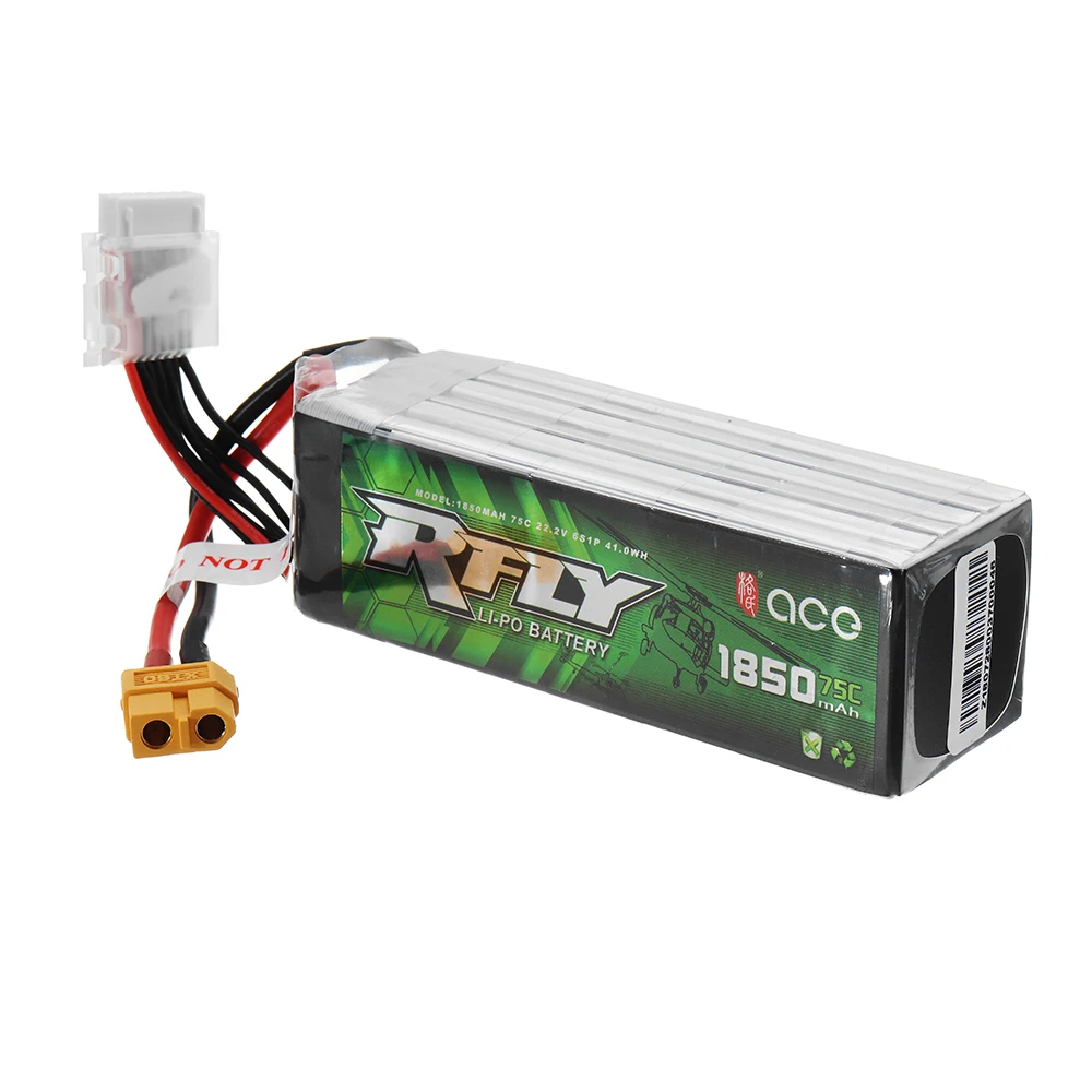 

High Quality Gens R-FLY 22.2V 1850mAh 75C 6S Rechargeable Lipo Battery With XT60 Plug For FPV RC Drone Helicopter Spare Parts
