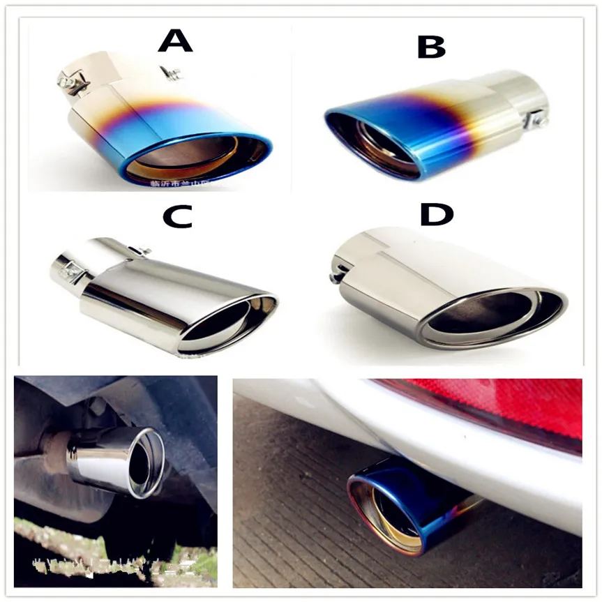 

304 Steel Car Exhaust Muffler Tip pipe cover Tail For Toyota 4Runner Sienna Sequoia Prius GR Camry i-TRIL COASTER highlander