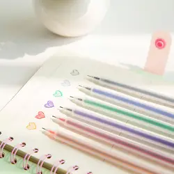 1 х Прозрачный многоцветная гелевая ручка пишущие ручки канцелярские товары Школьные принадлежности Ручки школьные принадлежности papelaria