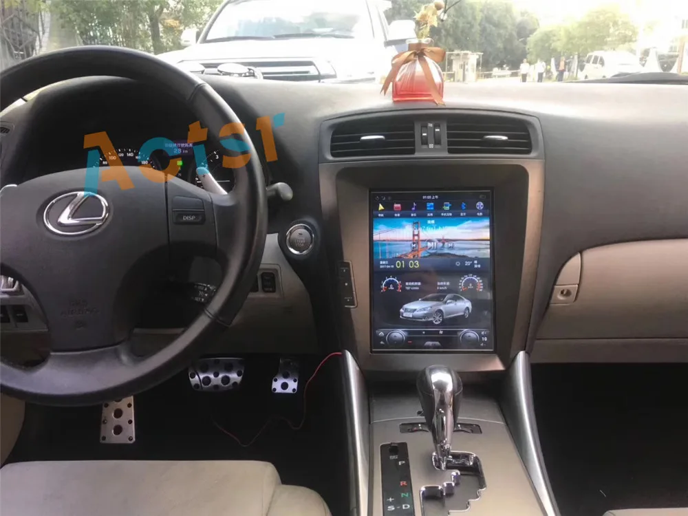 Perfect Tesla Style 12.1"BIG Screen Quad Core Android6.0 NO Car CD DVD Player Stereo GPS Navigation Radio Receive FOR Lexus IS 2004-2010 2