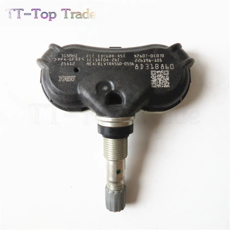 (4pcs/lot) OEM 42607 0C070 Tire Pressure Monitor Tpms for Toyota Tundra Sienna Sequoia 315Mhzin