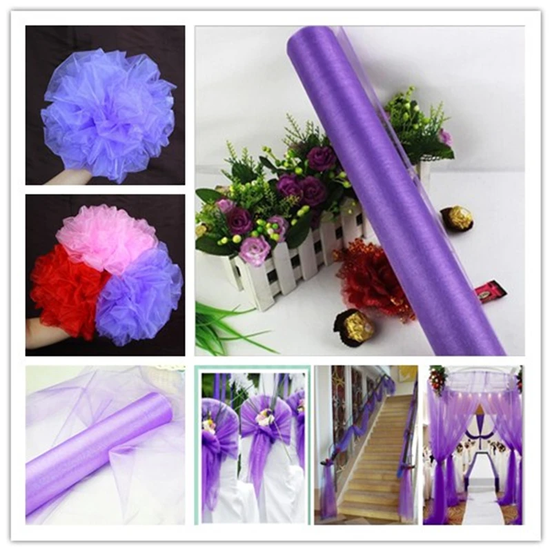 Compare Prices On Tulle Pom Poms Online Ping Low Price 100 Yards Tulle Rolls Diy Decorative Crafts White Spool For Wedding Decoration Event Party Supplies Whole