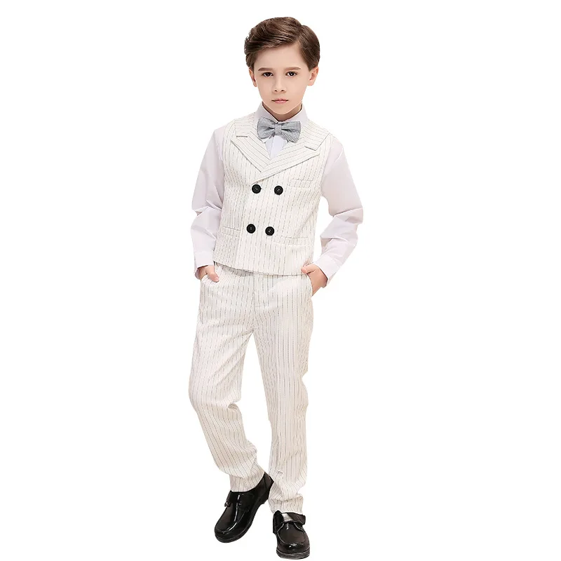 

Baby Boy Clothing Suits Wedding Boy Costume Formal Clothes Child Costume Toddler 5 Pieces Boy Suits Kids Blazer 2019