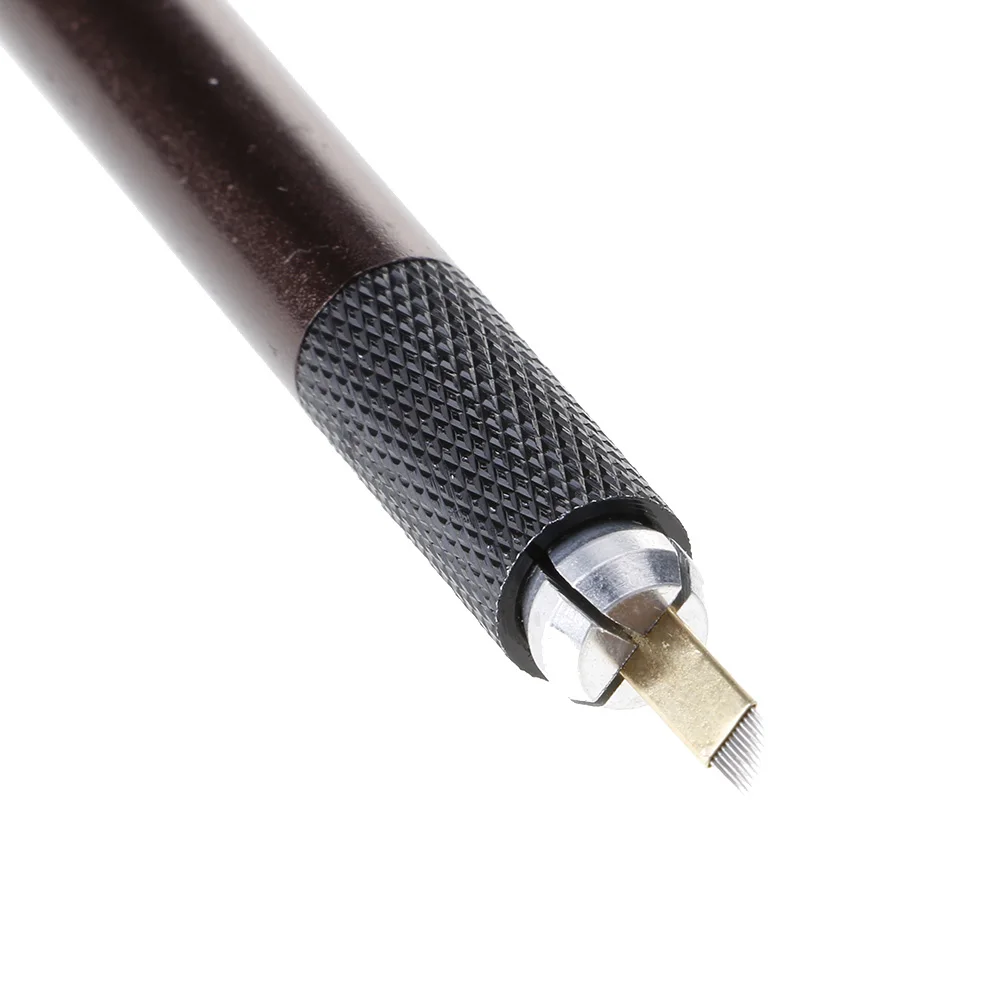 Natural Microblading Eyebrow Makeup Bevel Blade Needle Tattoo Pen Pigment Kit