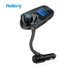 Nulaxy FM Transmitter Car MP3 Audio Player Wireless Bluetooth FM Modulator Handsfree Car Kit USB Car Charger with LCD Display