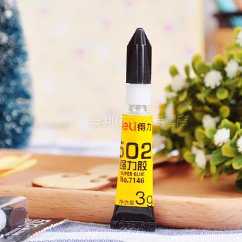 

10pcs/lot 502 Super Glue Instant Quick-drying Cyanoacrylate Adhesive Strong Bond Fast Leather Rubber Metal Stationery supplies