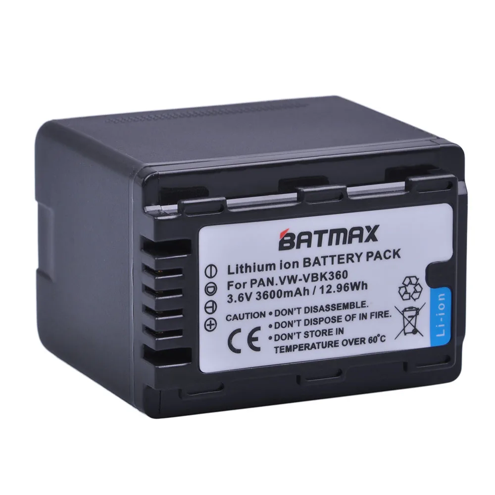 Billig 1Pc 3600mAh VW VBK360 VBK360 Batterie für Panasonic HC V10 HC V100 HC V100M HC V500 HC V500M HC V700 HC V700M HDC HS60