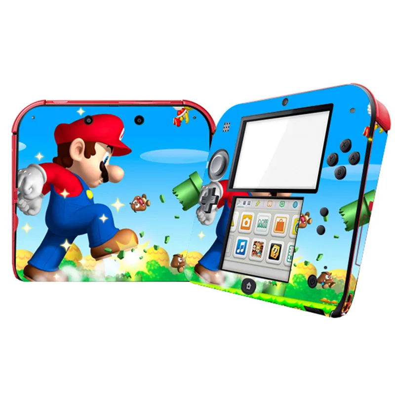 Для Nintend 2DS из винила и кожи для 2DS консоль наклейки кожи наклейки с персонажами из мультфильмов чехол