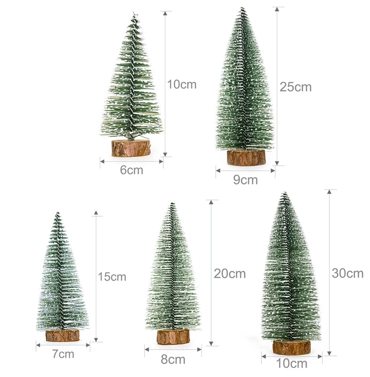 FengRise Мини Рождественская елка 5 размеров искусственная Рождественская елка для украшения дома DIY Снежная Рождественская елка Navadid Xmas