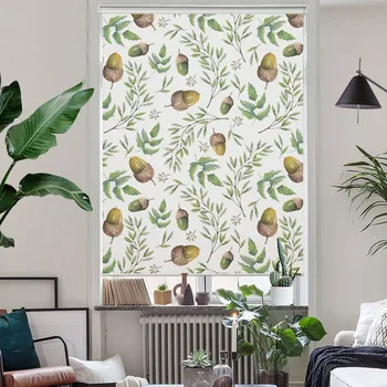 

MOMO Roller Shades Blinds Blackout Water-Proof Window Curtains Roller Blinds Thermal Insulated Fabric Custom Size 15