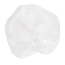 100pcs/Pack Clear Plastic Disposable Shower Caps Hotel One-Off Bathing Cap Anti-Dust Hat Home Bathroom Hair Salon Spa Cap