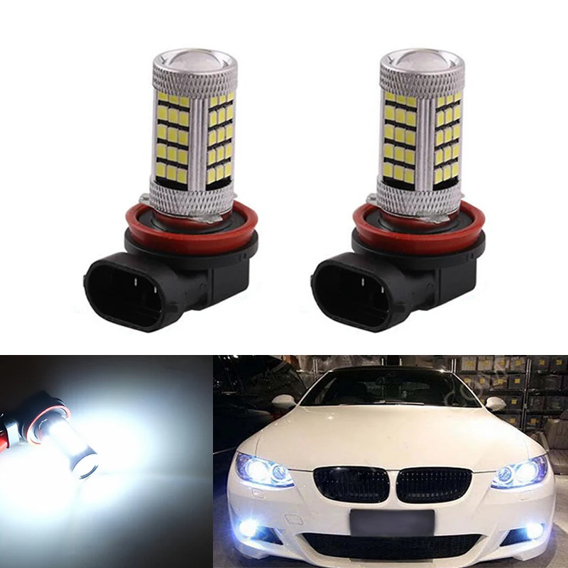 DOTAATDW 2x Led H8 H11 Light ing 2835 SMD Автомобильная Лампа освещения для BMW E39 325 328 M mini SPORT |