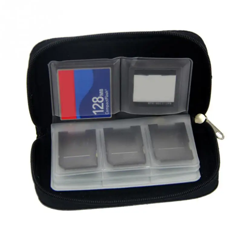 

1 pc Carrying 22 Slots Memory Card Storage Black Waterproof for CF / SD / SDHC / Cards Protecter Carrying Case 11.5*6*2cm
