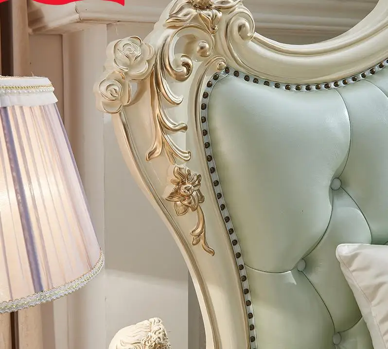 Foshan Factory wholesale New classical genuine leather bedroom set bed Foshan Factory wholesale New classical genuine leather bedroom set bed