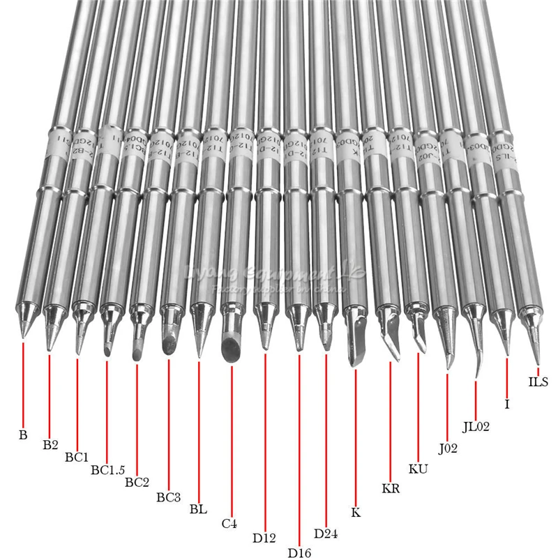 

T12 Soldering Solder Iron Tips Series Tip For Hakko FX951 STC AND STM32 OLED Station