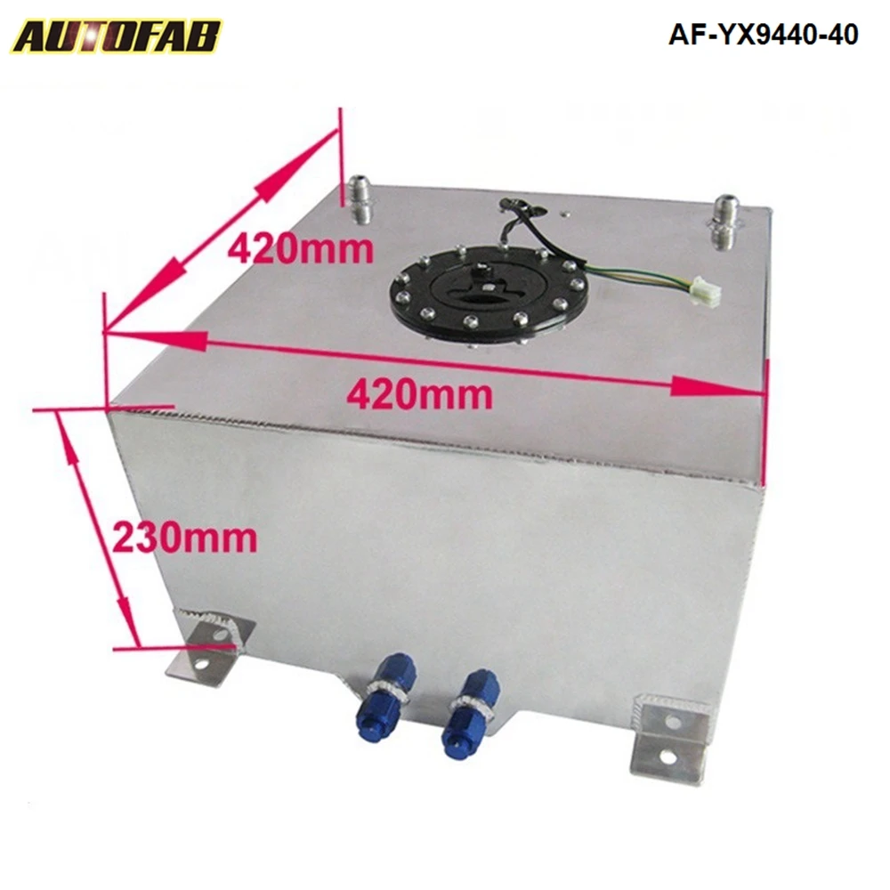 40L алюминиевый топливный бак полированная уровня топлива отправителя AN-10 точек AF-YX9440-40