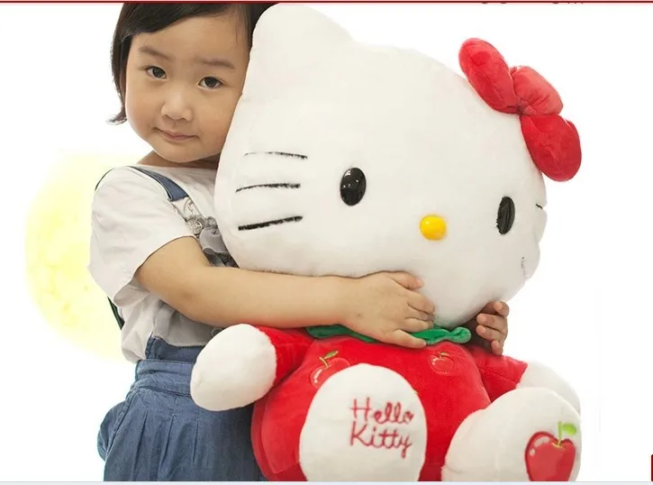 

NEW STuffed animal fruit red apple kt kitty large 56cm plush toy 22 inch soft Toy birthday gift wt41