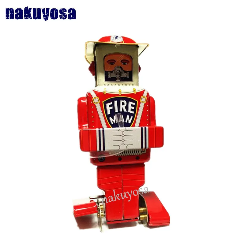 

Fireman robot Clockwork Toys Adult Collection Craft Retro Toys