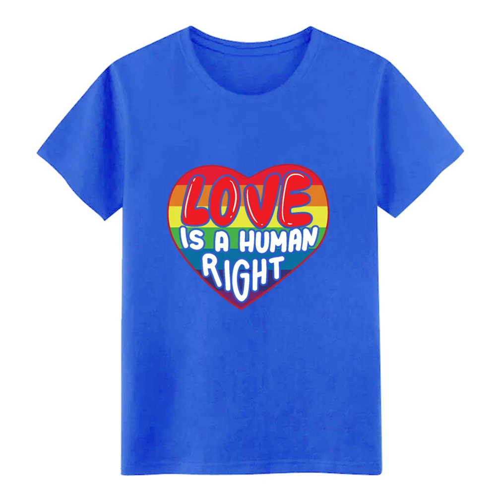 Мужская футболка Love Is A Human Right LGBTQ с коротким рукавом подарок на весну S