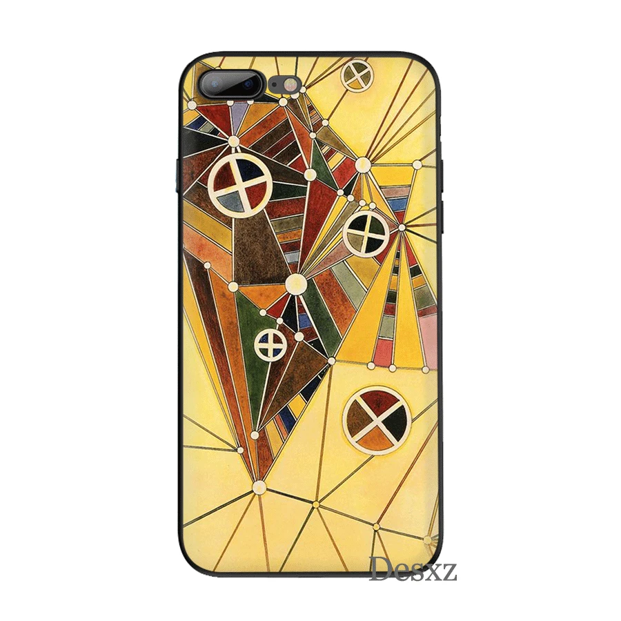 B11 Сотовый силиконовый чехол для телефона TPU для iPhone 7 8 6 6s Plus iPhone 11 Pro X XS Max XR 5 5S SE чехол Кандинский абстрактный художественный корпус - Цвет: B11