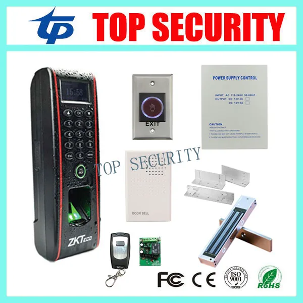 ZK IP65 waterproof TF1700 fingerprint access control with RFID card reader TCP/IP biometric fingerprint door access control f3 finger pin free shipping fingerprint access control reader with keypad waterproof structure design ip65 waterproof