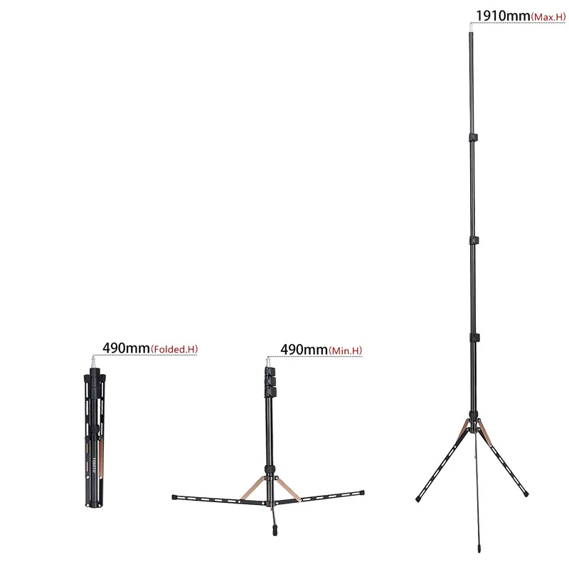 Fosoto FT-190 Золотое кольцо лампа штатив Стенд 1/4 винт софтбокс для фотостудии фотографическое освещение софтбокс видео вспышки Зонты