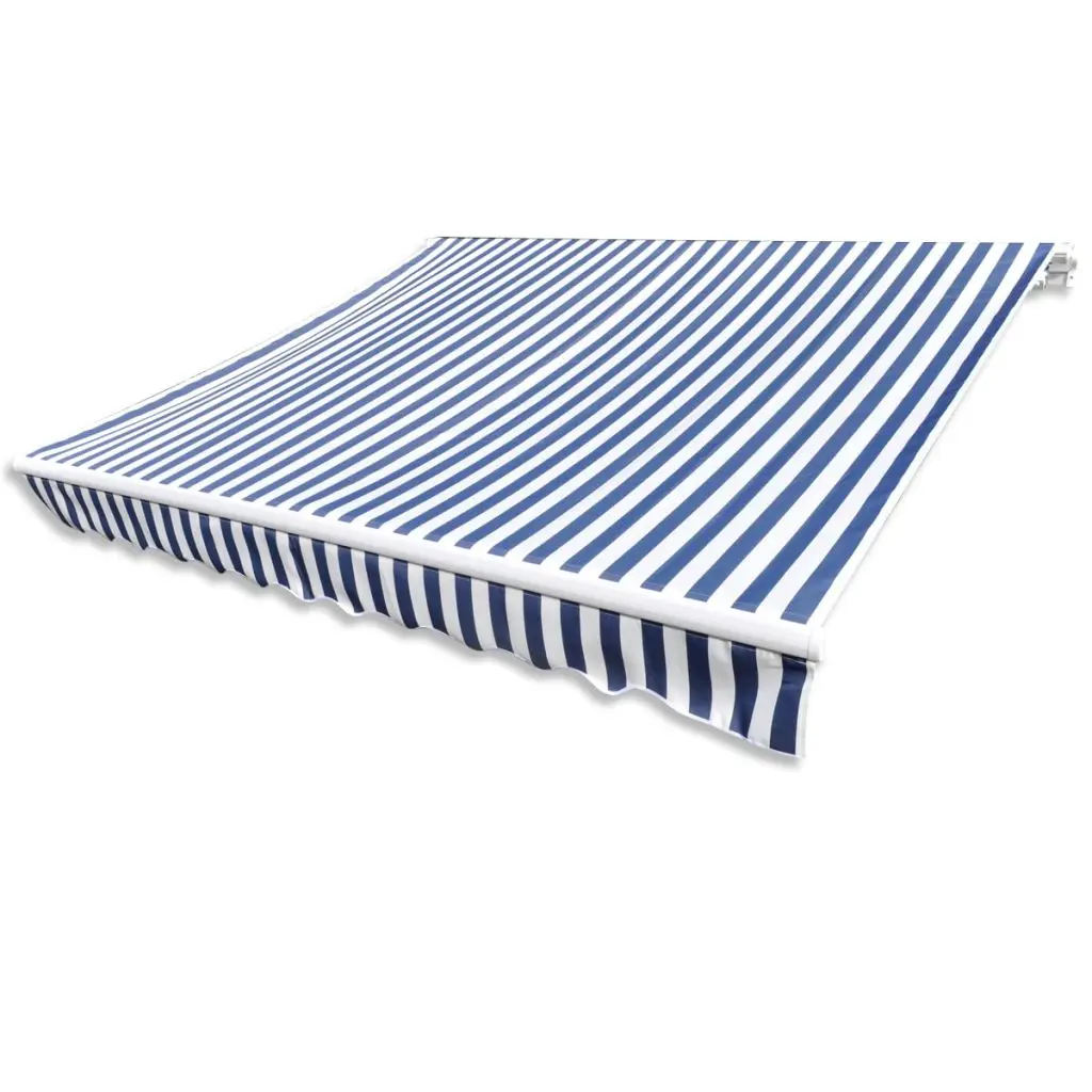 VidaXL тент топ зонтик Холст синий и белый 3x2 5 м|canvas awning|canvas bluecanvas canvas |