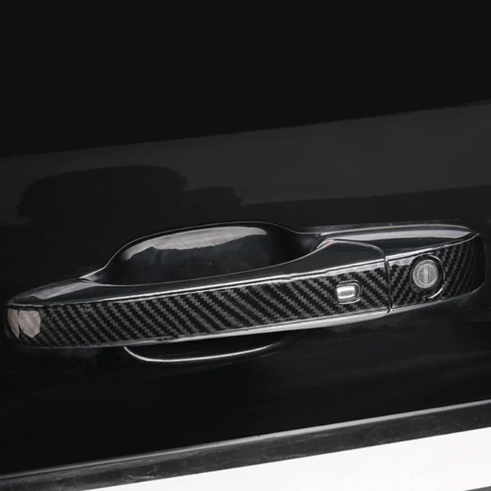 Pcmos nuevo manijas de puerta Exterior 8 piezas ABS de fibra de carbono partes de Exterior para Jeep Grand cheroki 2014- 2015-2016-2017-2018