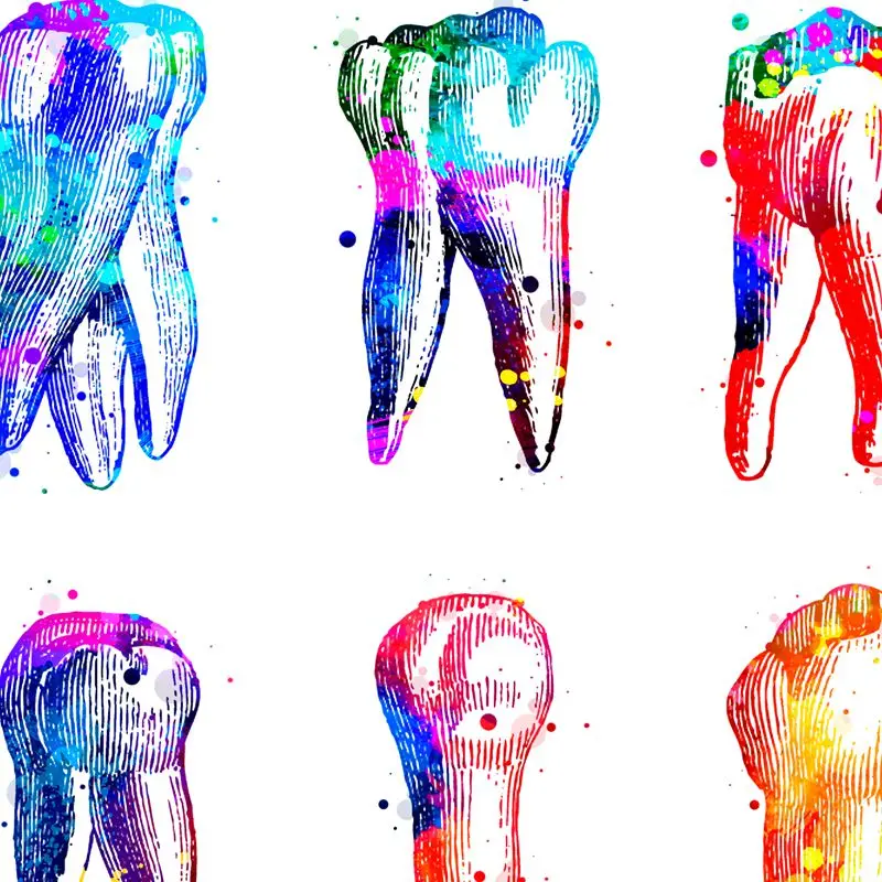 Dental Tools Canvas Art Painting Detail Picture