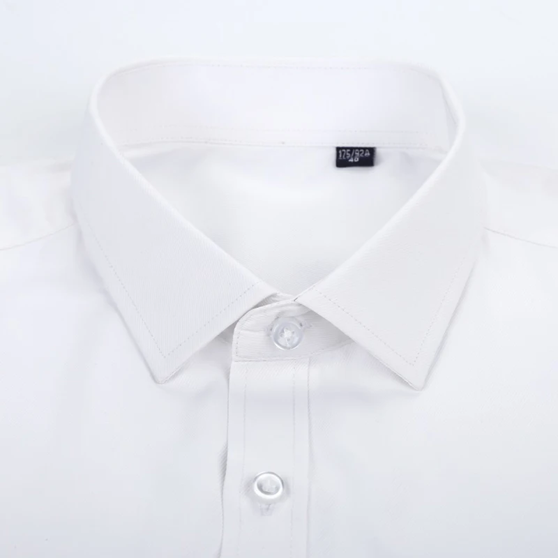 langmeng mens work shirts Brand short sleeve men dress shirts white male shirt Formal Men Business Shirt summer wear blue