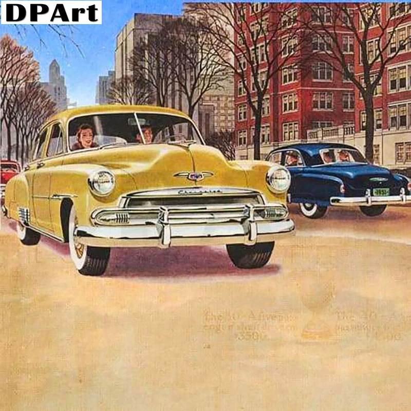 

Diamond Painting Full Square/Round Drill Vintage Car 5D Daimond Painting Embroidery Cross Stitch Kit Mosaic Rhinestone Zou248