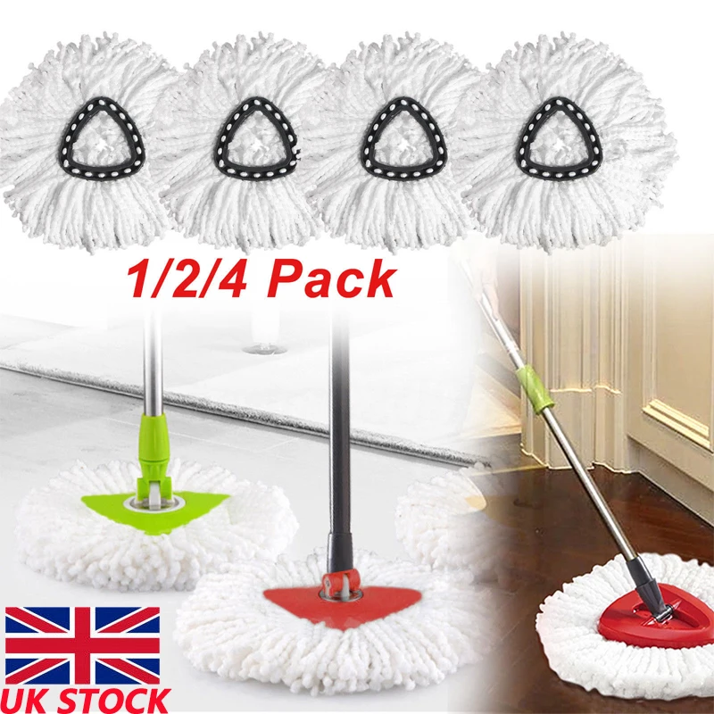 360 градусов Spin Mop Easy Clean Mopping Wring сменные головки для Vileda O-Cedar