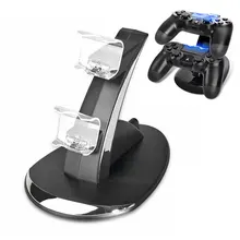 Двойной usb зарядная подставка станция для sony Playstation 4 PS4/PS4 Pro/PS4 тонкий контроллер для PS4 контроллер Зарядное устройство Док-станция