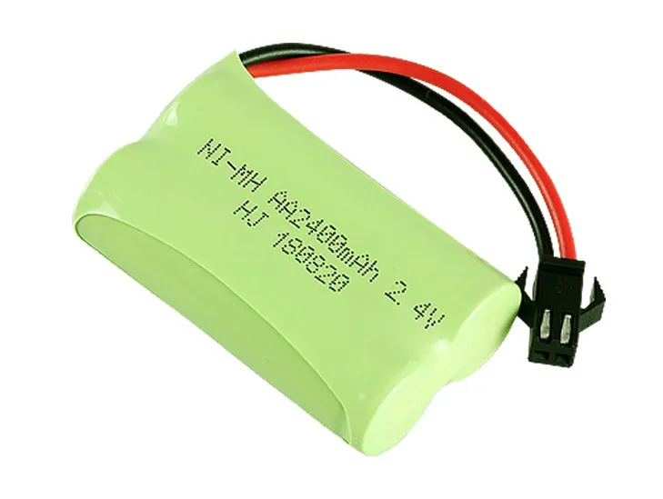 1 шт. Аккумулятор aa Ni-MH 2,4 V 2400 mAh/aa Аккумуляторная батарея для радиоуправляемых электрических игрушек Электрический инструмент/2,4 v nimh аккумулятор