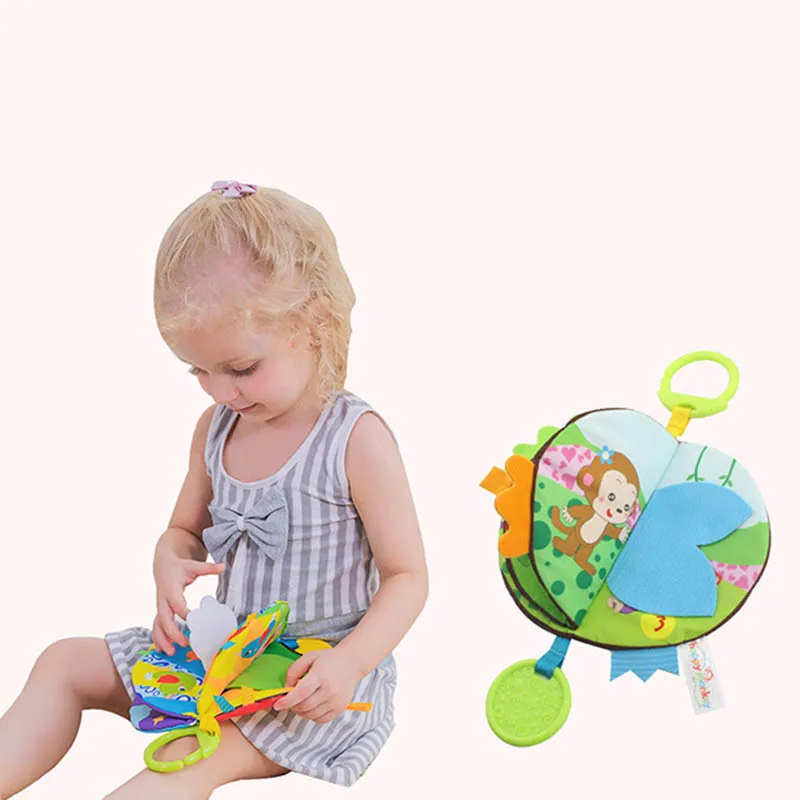 Baby Cloth Book Cartoon Animals Early Educational Book with Sound Paper YJS Dropship Baby Cloth Book Cartoon Animals Early Educational Book with Sound Paper YJS Dropship