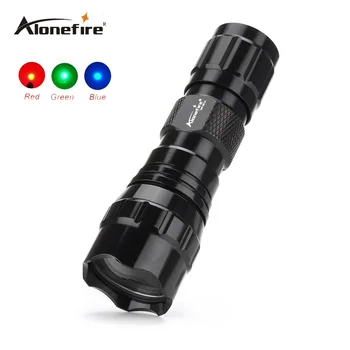 

501A Mini Black Traffic flashlight Waterproof LED tactical Flashlight LED Red/blue/green Torch penlight