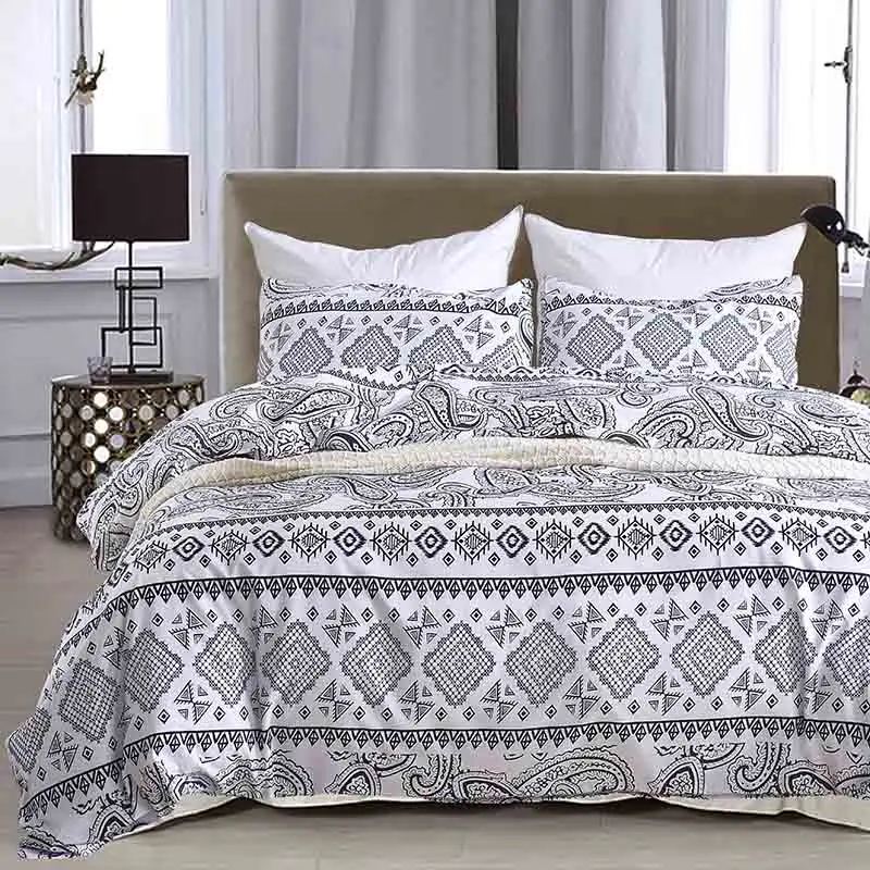 

Microfiber Bedding Set Bohemia Style King Queen Twin Size Colorful Bed Cover Duvet Cover Pillowcases 3pcs/set Home Textiles