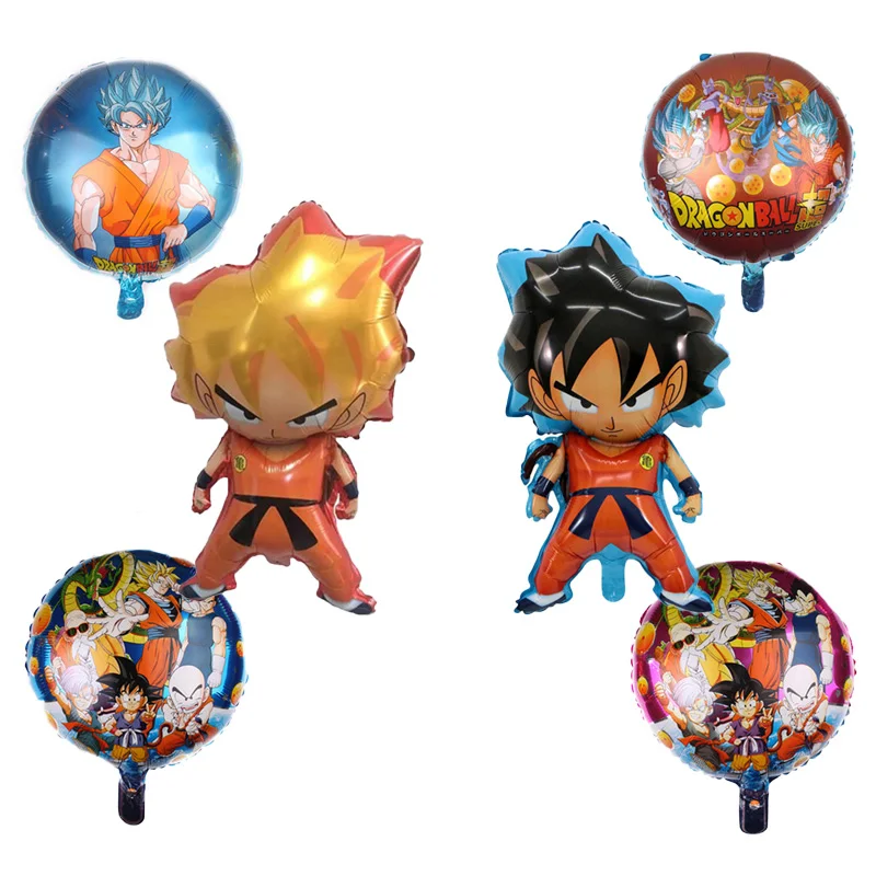 1pcs Cartoon Goku Foil Balloons 7 font b Dragon b font font b Ball b font