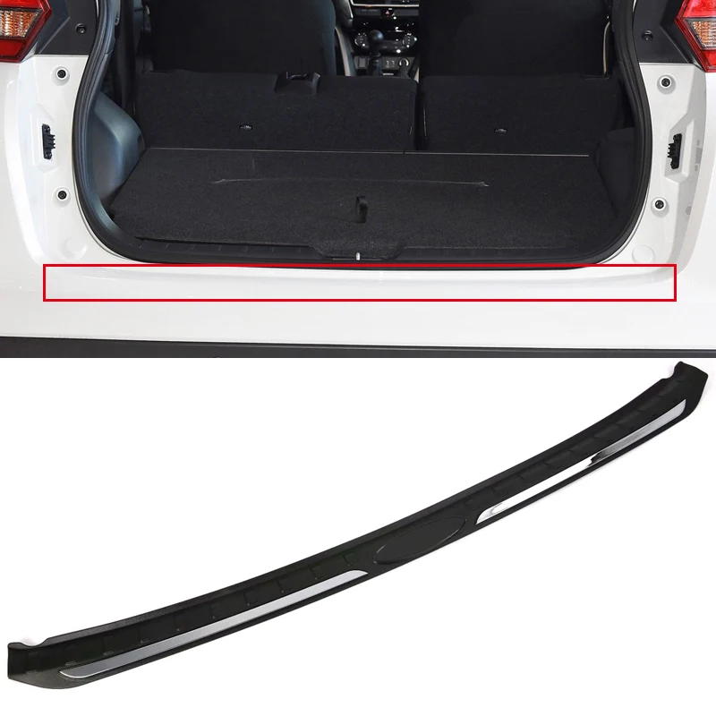 

Car Styling 1PCS Plastic Car Outer Rear Bumper Protector Plate Cover Trim For Mitsubishi Eclipse Cross 2018 2019