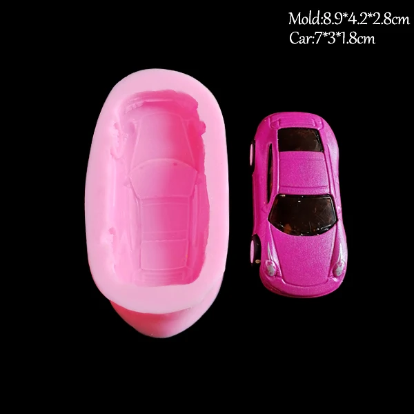 10 видов стилей моделирование спортивный автомобиль силиконовые формы для смолы Полимерная глина шоколадный помадка детская игрушка формы украшения торта C381
