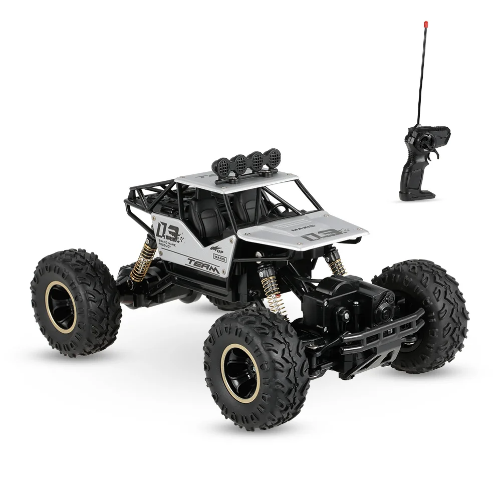 

Goolrc Mini RC Car 1/16 2.4G 6288A Aluminum Alloy Metal Car Shell RC Rock Crawler Buggy Car Vehicles Model Toys Gifts for Kids