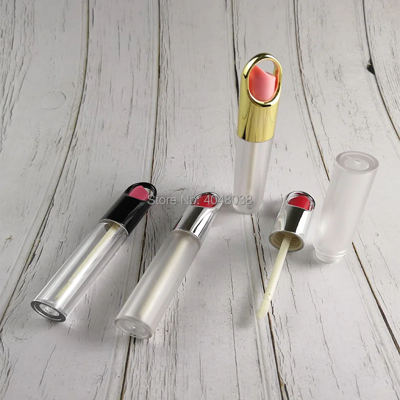 Empty Lip Gloss Tube Frosted Cosmetic Lipgloss Bottle Clear Lip Glaze Tubes Cosmetic Packaging Containers (4)